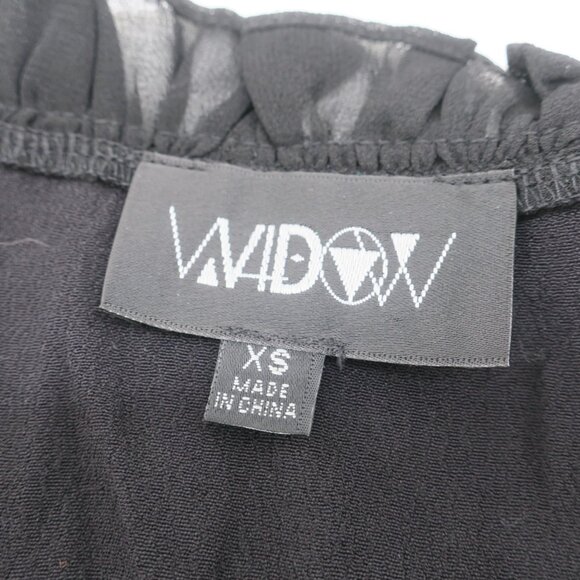 Widow Dolls Kill Dark Fairy Lace Up Chiffon Goth Babydoll Dress Whimsigoth XS - Picture 4 of 9